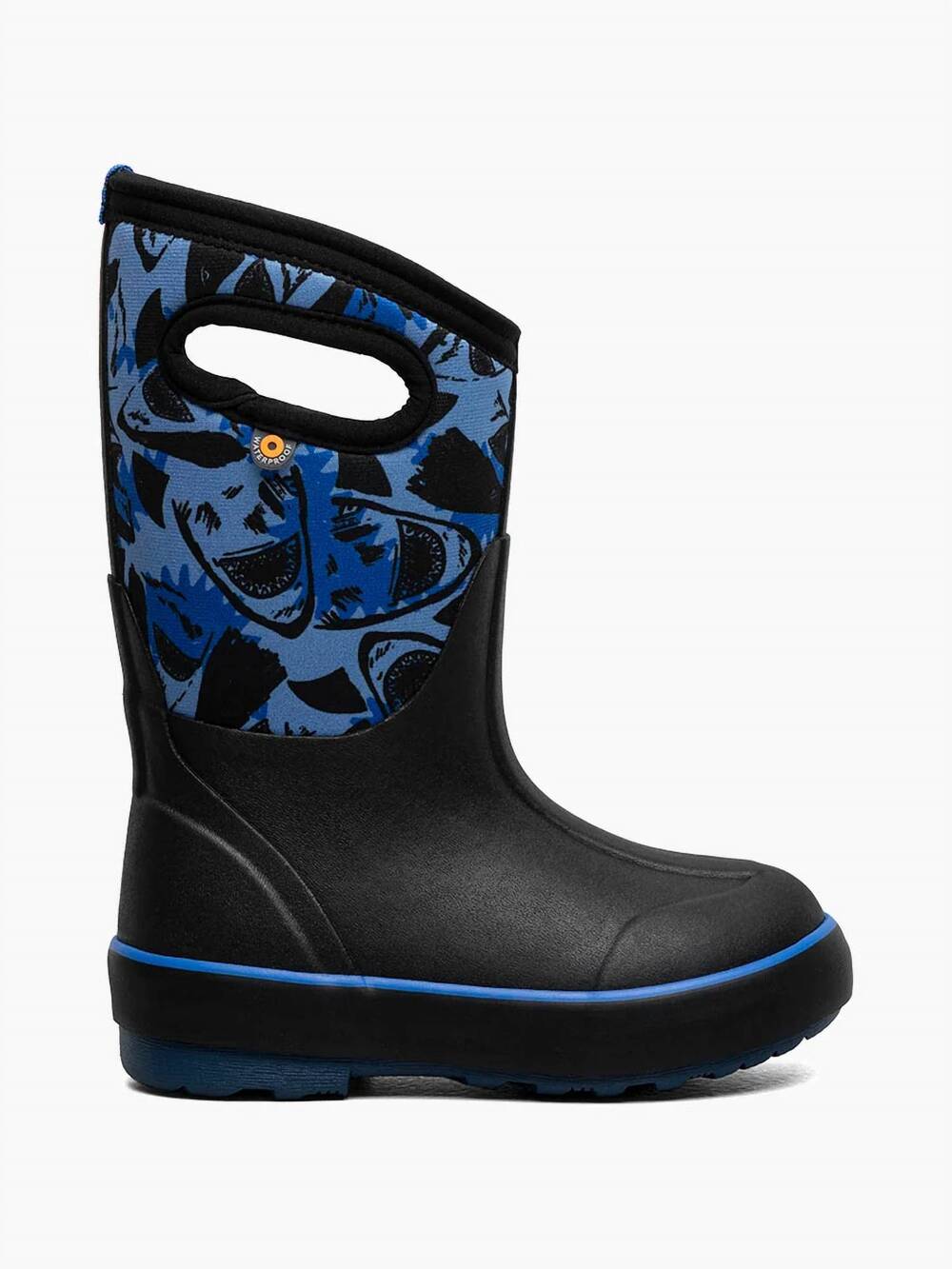 NEW BOGS kids' classic sharks boot in black multi